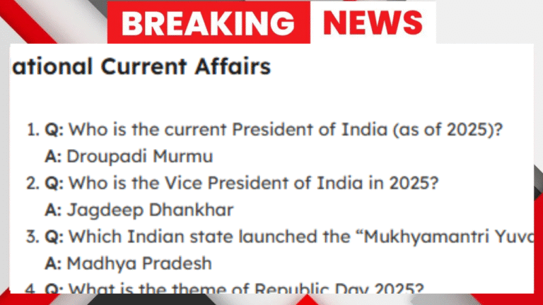 RRB NTPC Current Affairs 2025 – 100+ Most Important Questions and ...