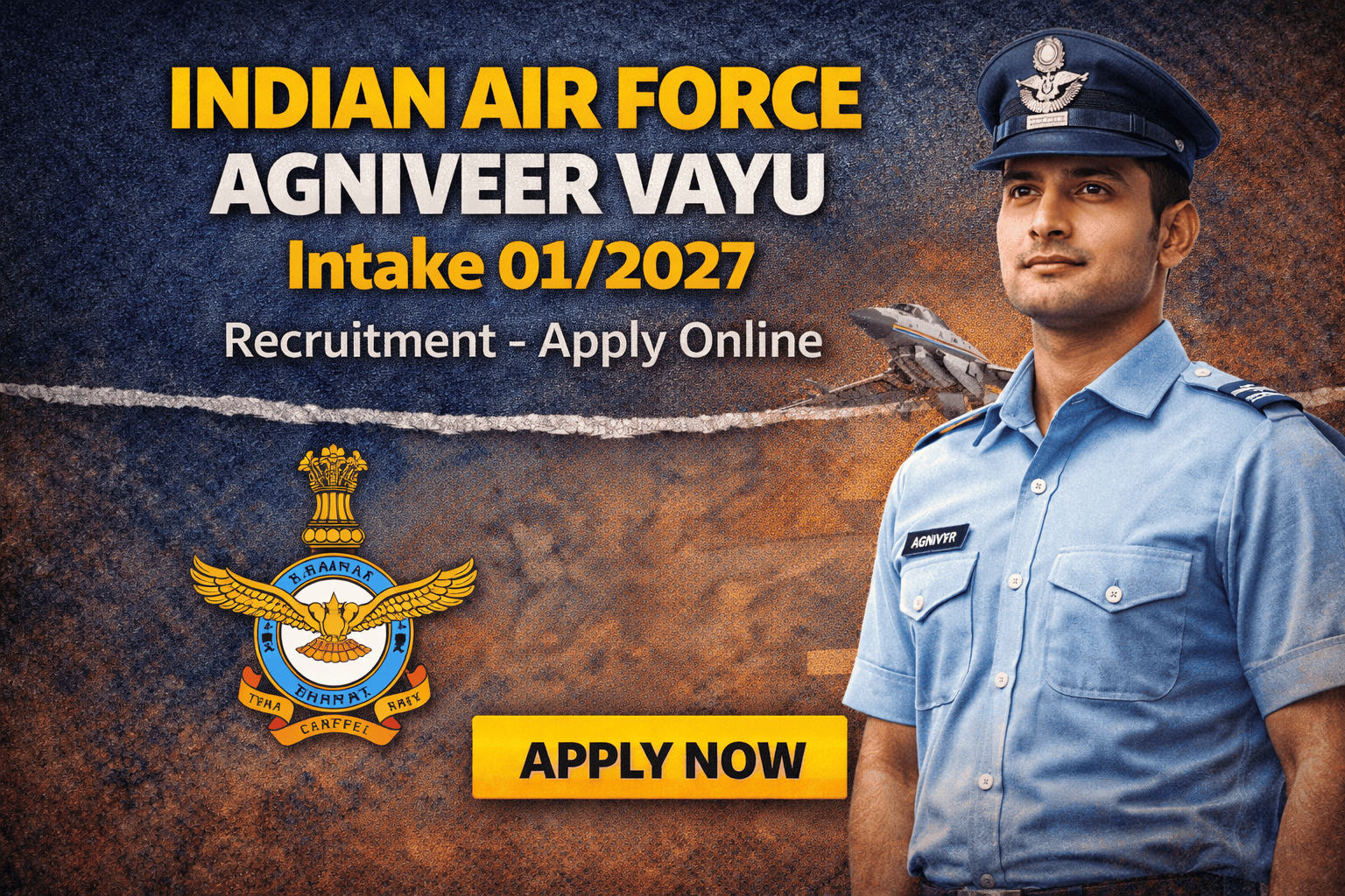 Indian Air Force Agniveer Vayu Intake 012027 Recruitment